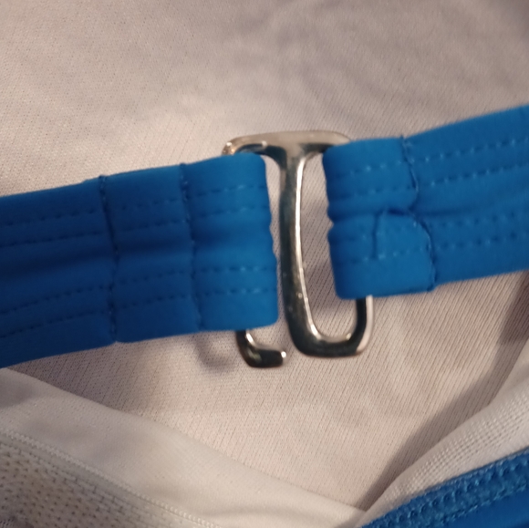 4/$40 Blue Striped Swimsuit (1 Piece) - Size 14 - Picture 7 of 9